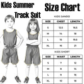 Kids Sando and Shorts Track Suit 2 Pcs Set - LARGE